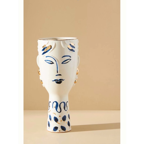 Anthropologie Accents Nwt Anthropologie Audrey Face Vase Poshmark
